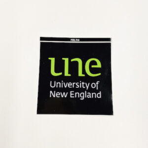 UNE Merch, logo sticker, University of New England