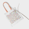 UNE Tote Bag with a pink handle