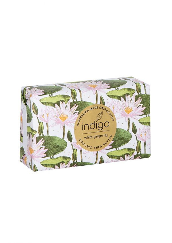 Indigo Organic Shea Butter Soap – White Ginger Lily