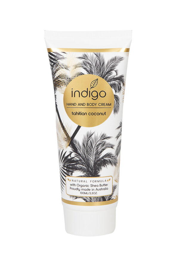 Indigo Organic Shea Butter Hand and Body Cream-Tahitian Coconut