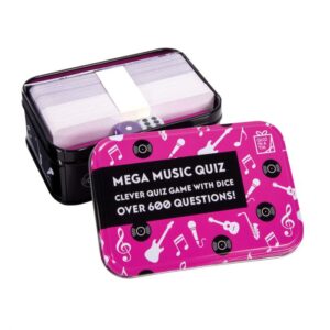 GIFTS FOR GROWN UPS – MEGA MUSIC QUIZ GAME IN A TIN