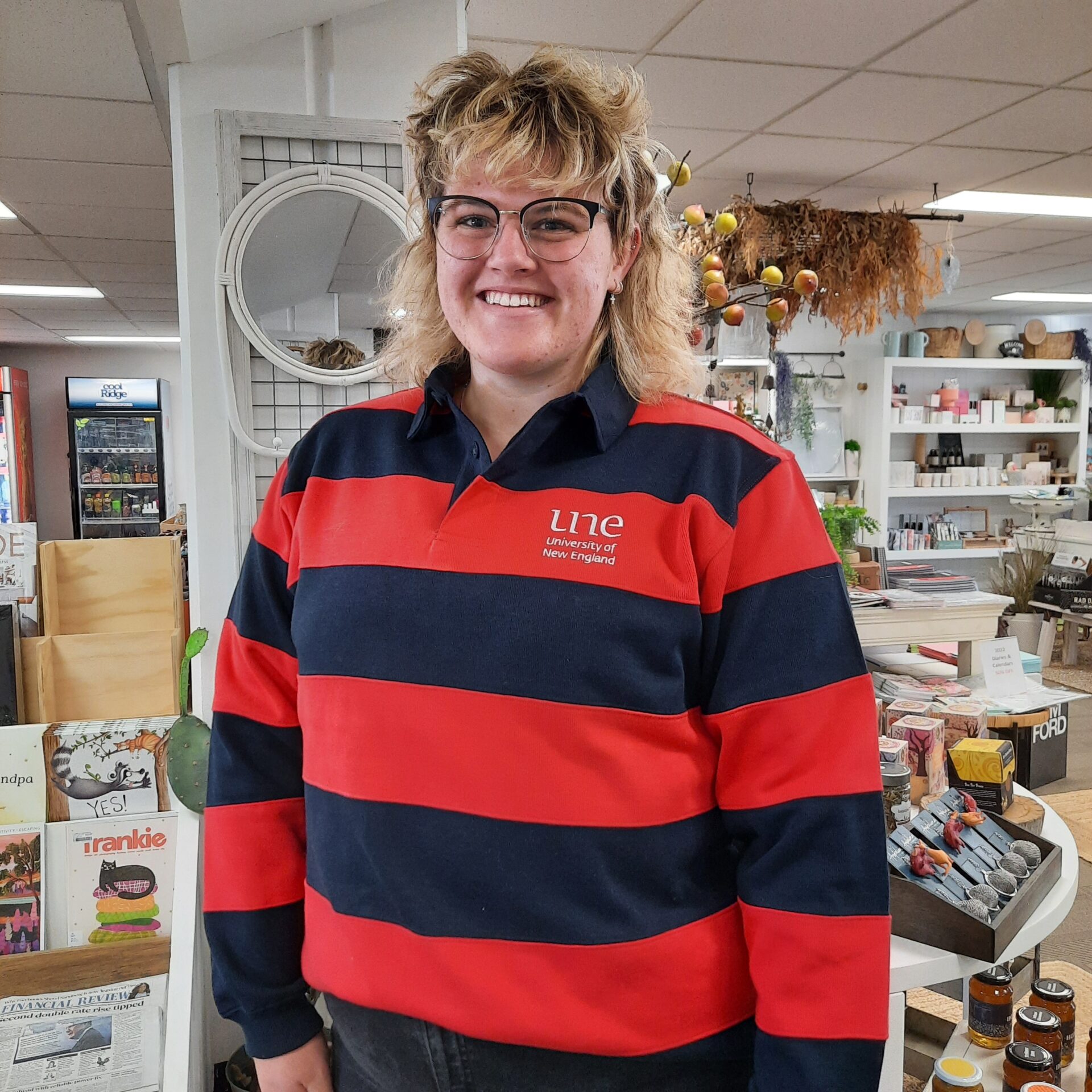 UNE Rugby jumper Navy/Red The Shop